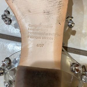 Jeffrey Campbell Stone and clear sandals